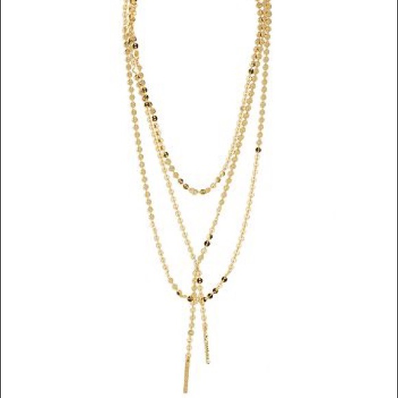 BaubleBar Jewelry - BaubleBar layered Y-chain necklace - gold